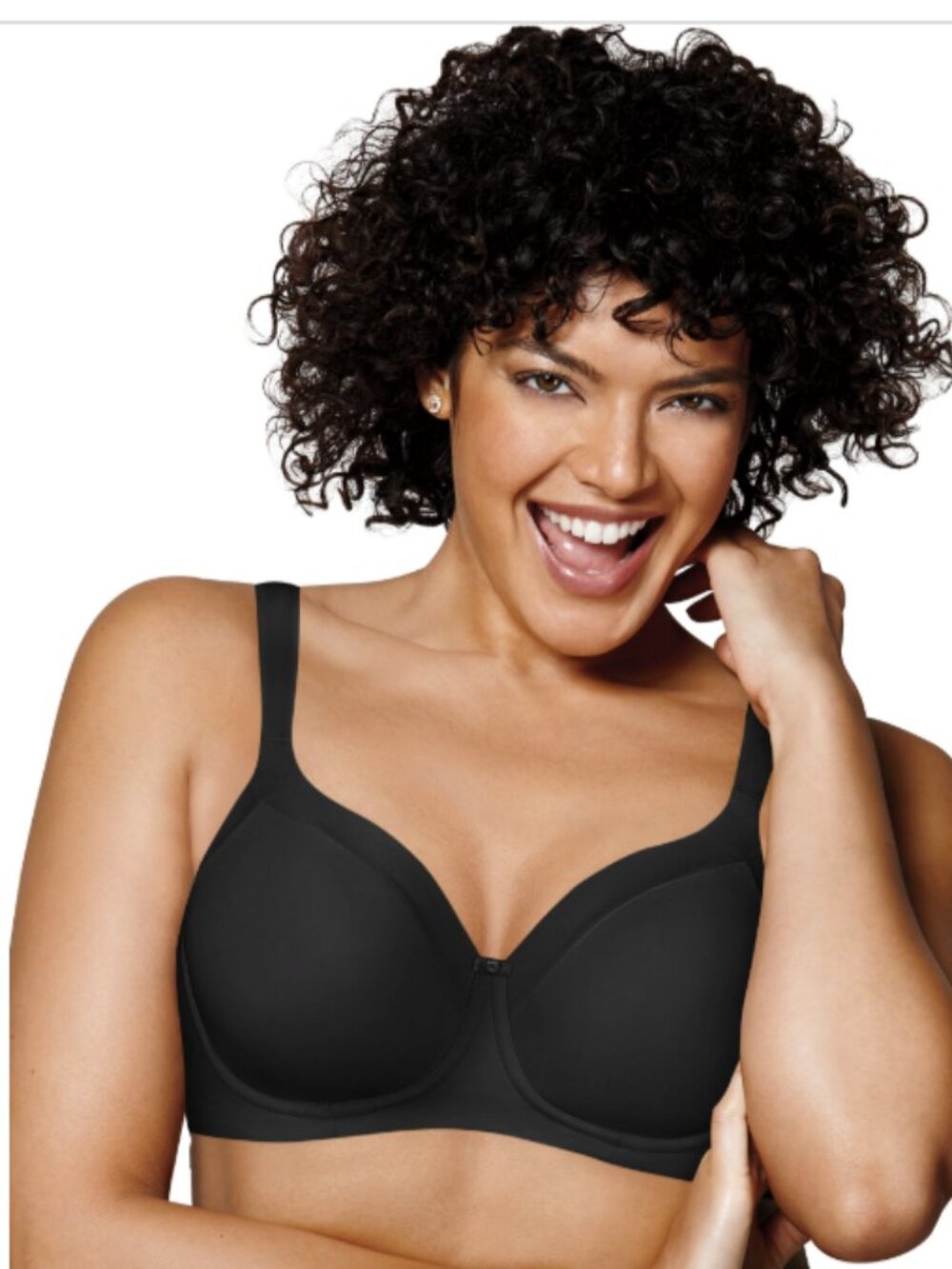 Playtex Women's Secrets Shaping Balconette Wire-Free Bra Black Size 40DDD 4916